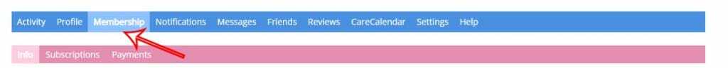 Help 3 Click on the membership tab