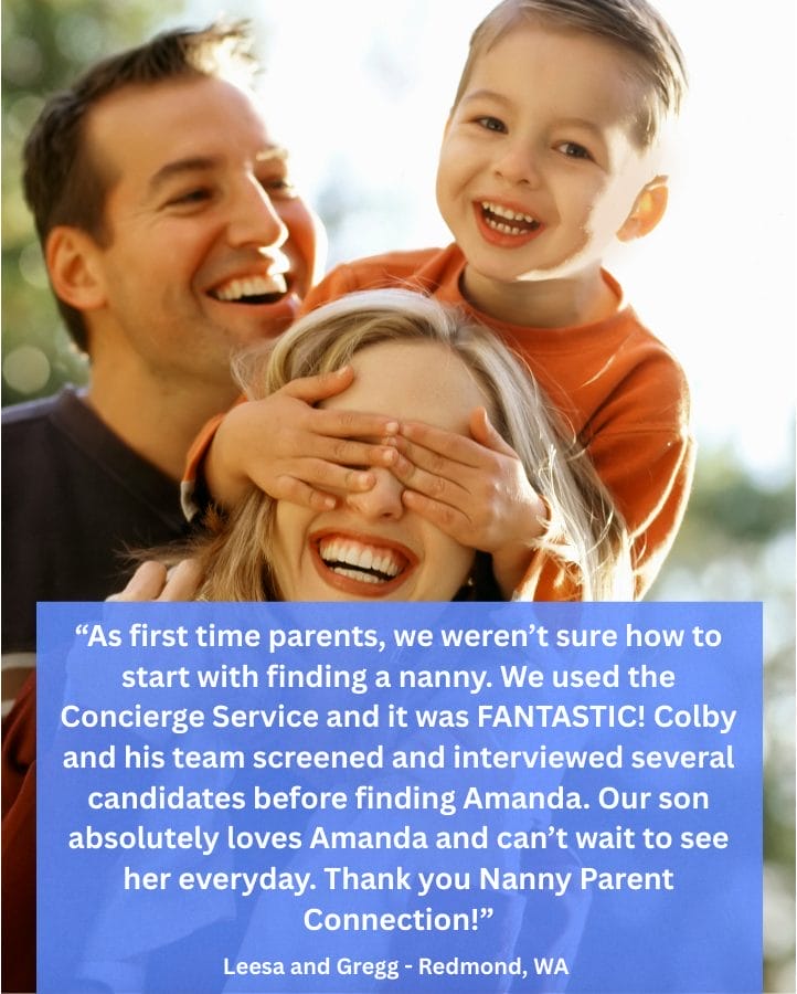 Family hiring a nanny in Seattle